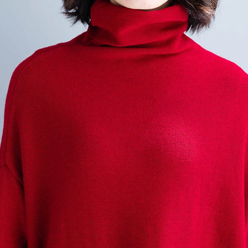 Женское трикотажное платье свитер Элегантное повседневное Свободное длинное