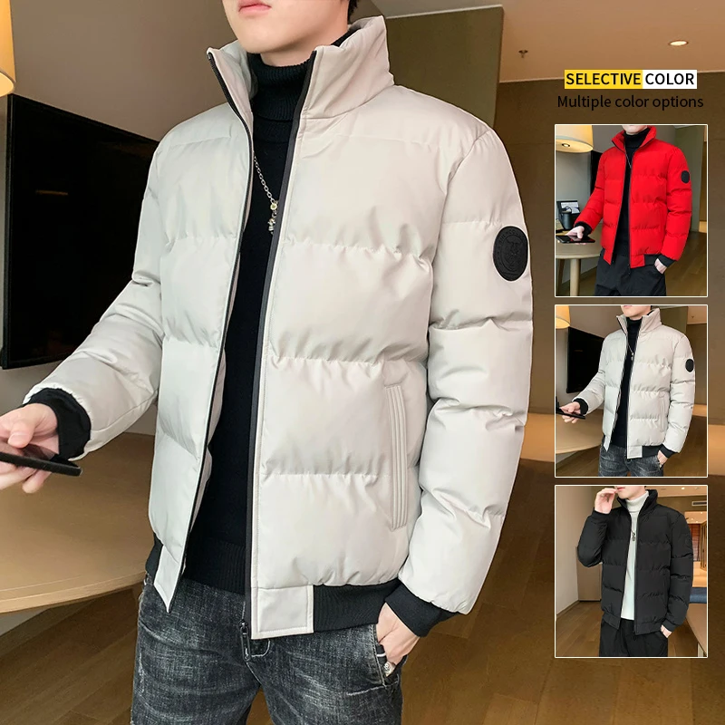 

Cotton-Padded Coat Men's Jacket Winter Coat down Cotton Jacket Winter Clothing Thickened Cotton-Padded Jacket Fashion Brand