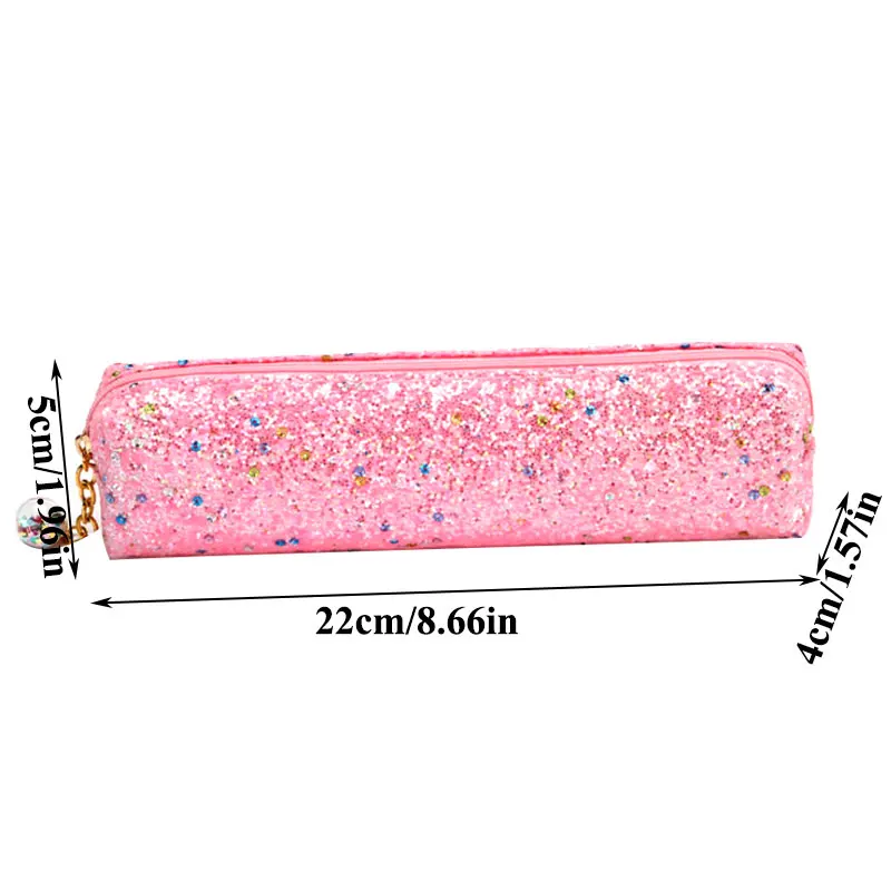 

Kawaii Pencil Case Shiny Pen Case Colorful Pencil Bag School Stationery Supplies Girls Pen Bags Students Gift School Pencil Box