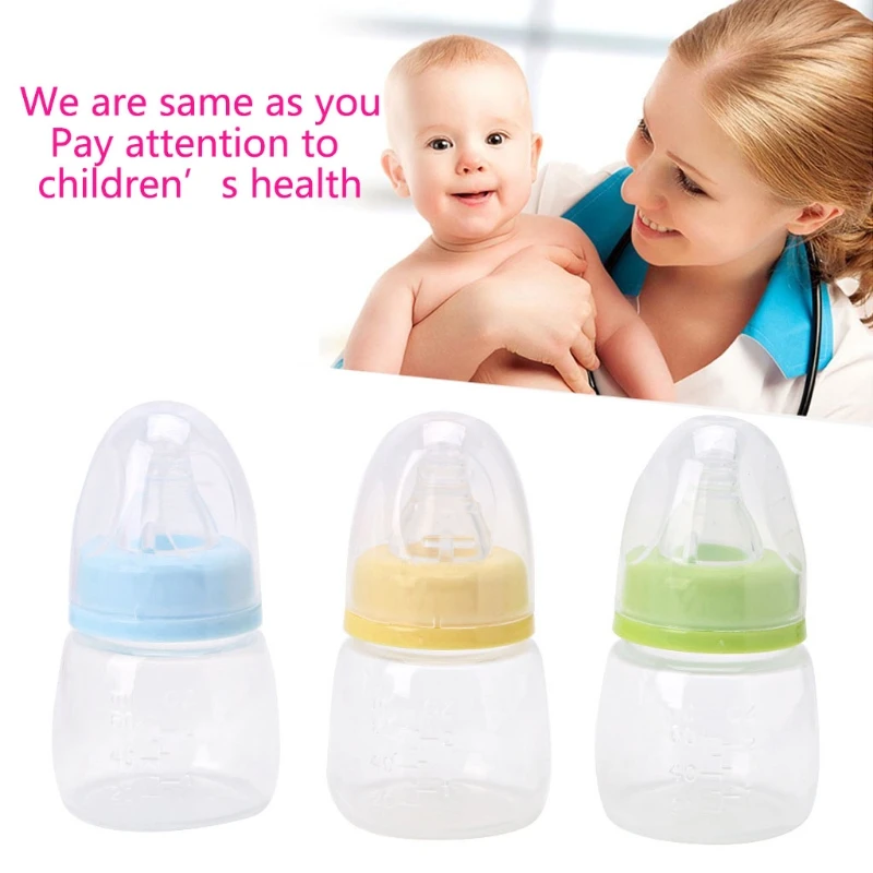

1pc 60ml 2OZ Silicone Standard Neck Baby Infant Feeding Nursing Nipple Bottle