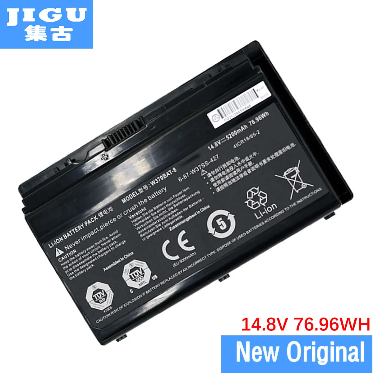 

JIGU Оригинальный Новый аккумулятор для ноутбука Hasee W370BAT-8 K590S K650C K750S K760E
