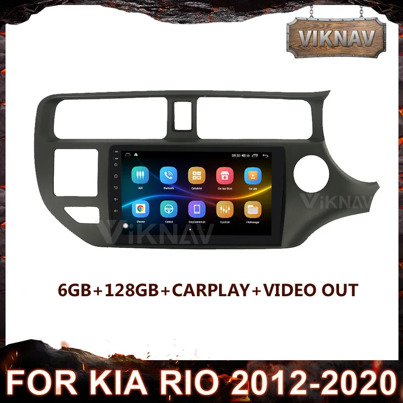 Автомагнитола мультимедийный видеоплеер для Kia RIO 2012 2020 правая рука Android 10