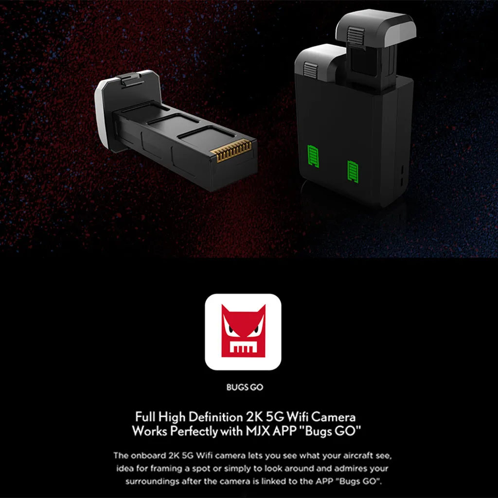 Подарки на год, игрушки для детей, игрушки для мальчиков, MJX Bugs 4 W B4W 5G wifi FPV gps, бесщеточный складной Радиоуправляемый Дрон с камерой 2K HD
