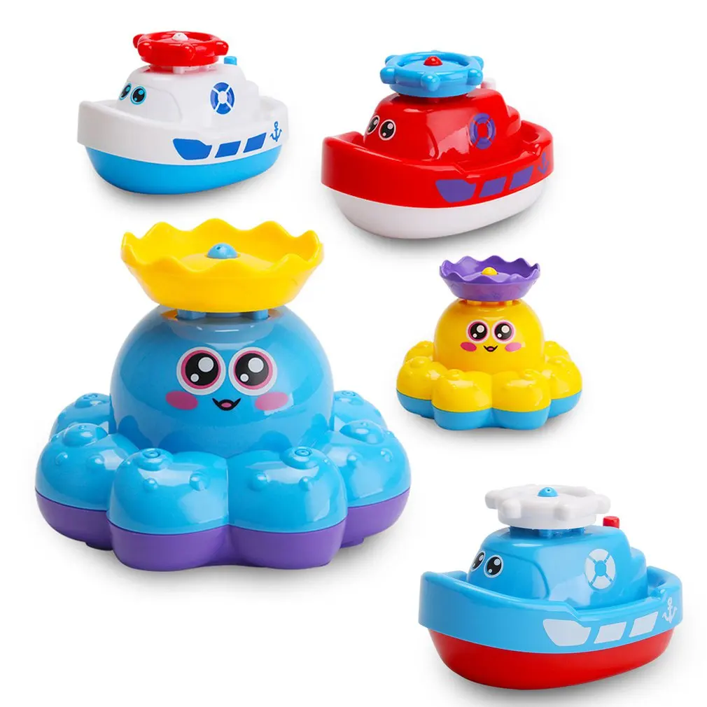 Детский Электрический спрей для воды Игрушки ванны (без батареи) душа Осьминог