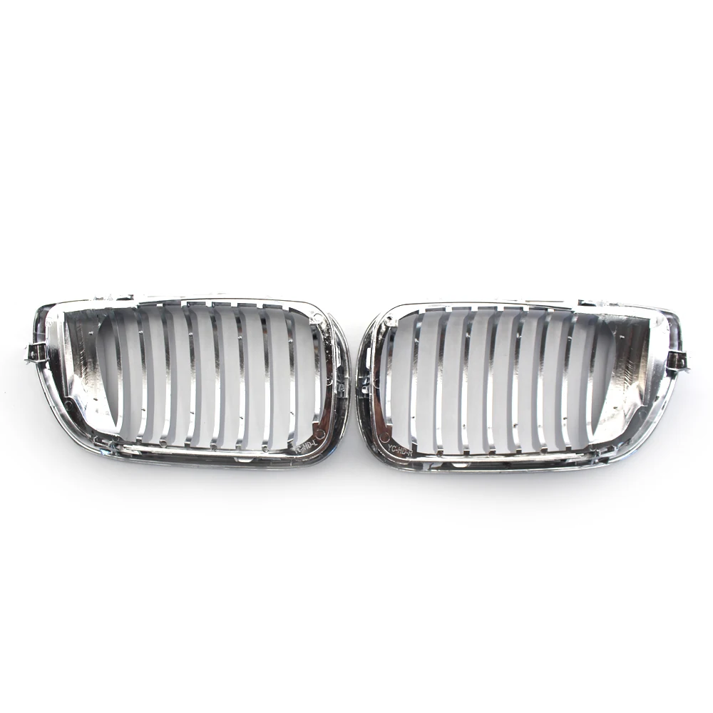 Хромированная Серебристая передняя решетка для почек гриль BMW 3 серии E46 4 Двери