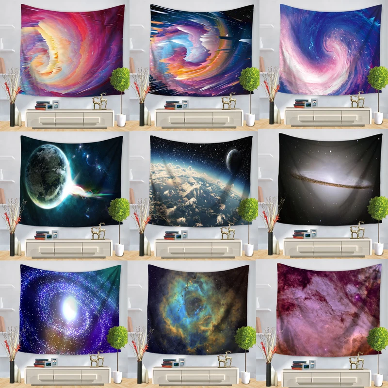 Психоделические красивые звезды Звездное небо ткань настенный декоративный