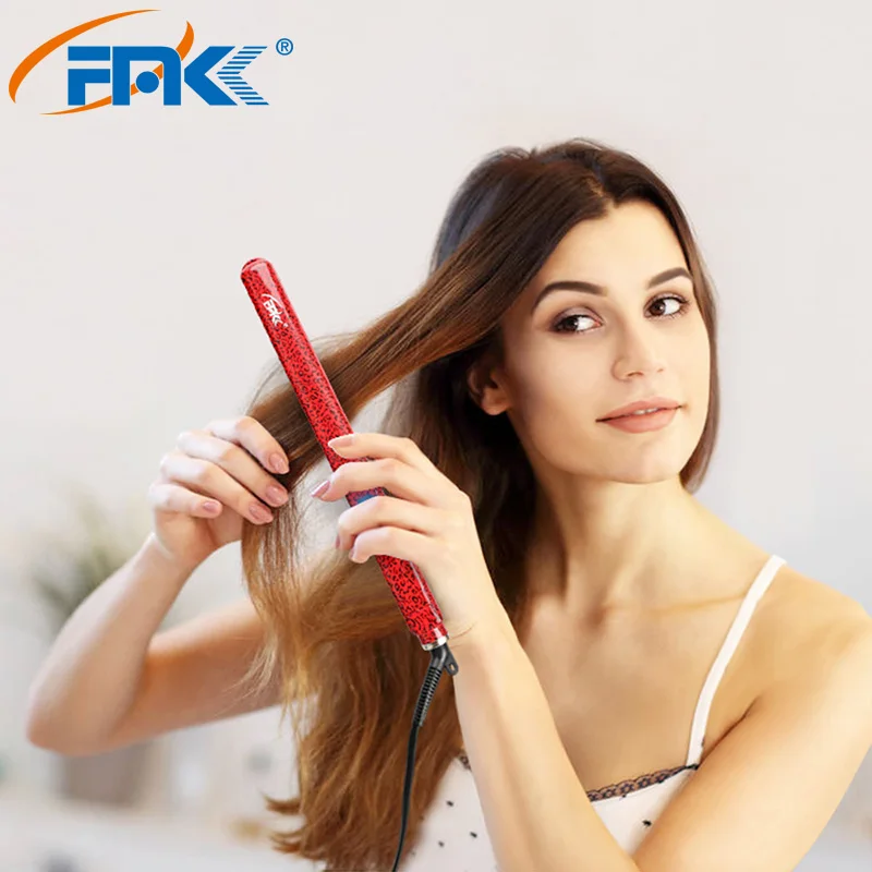 FMK выпрямитель для волос Профессиональный утюжок плоский нано титановый быстрый