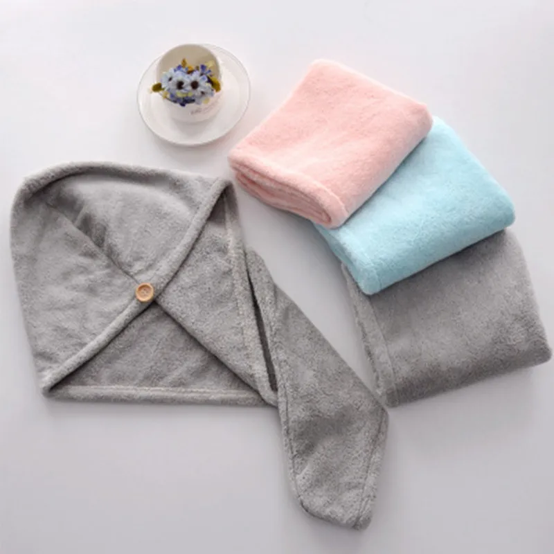 Волосы полотенце тюрбан из Корал флиса для душа Кепки s дам Шарлотта волос