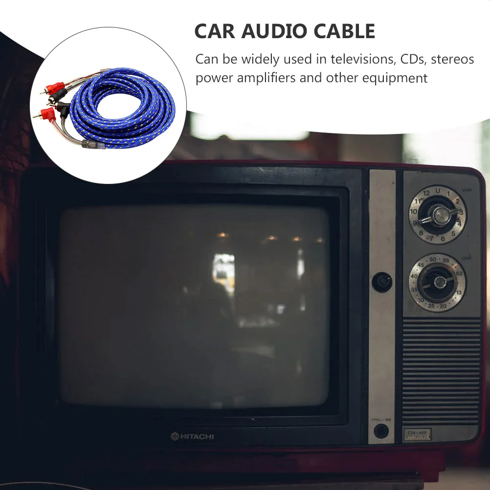 

1pc 5M/3M Useful Car Audio Adapter Stable Converter Cable Car Audio Splitter Wire Car Stereo Audio Cable