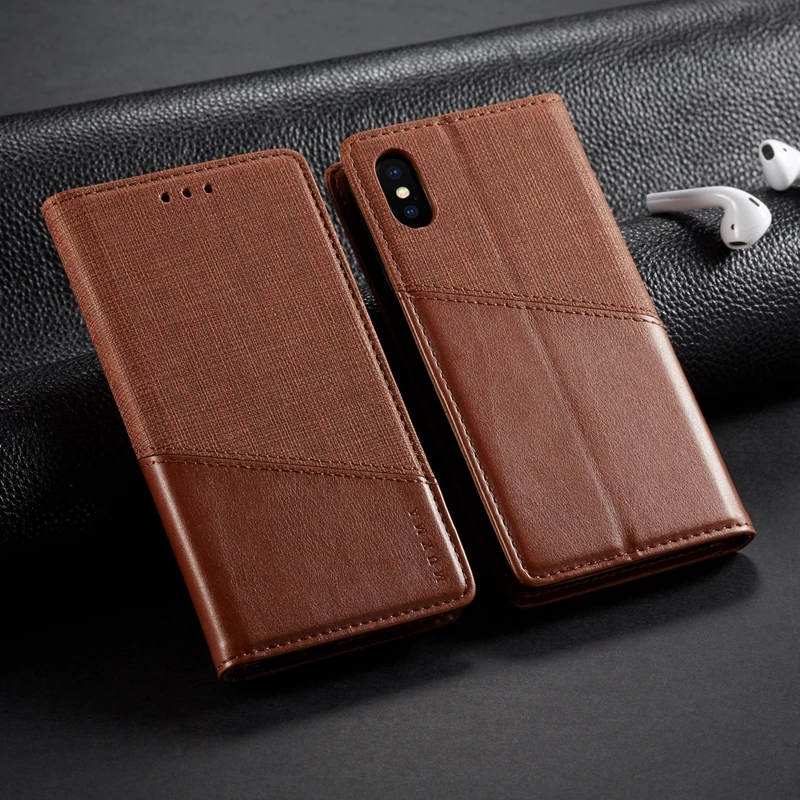 for Xiaomi 9 Leather Case 8 Pocophone F1 Mi 6X MAX 2 3 Note 5 Pro Hongmi 6 7 K20 Cover |