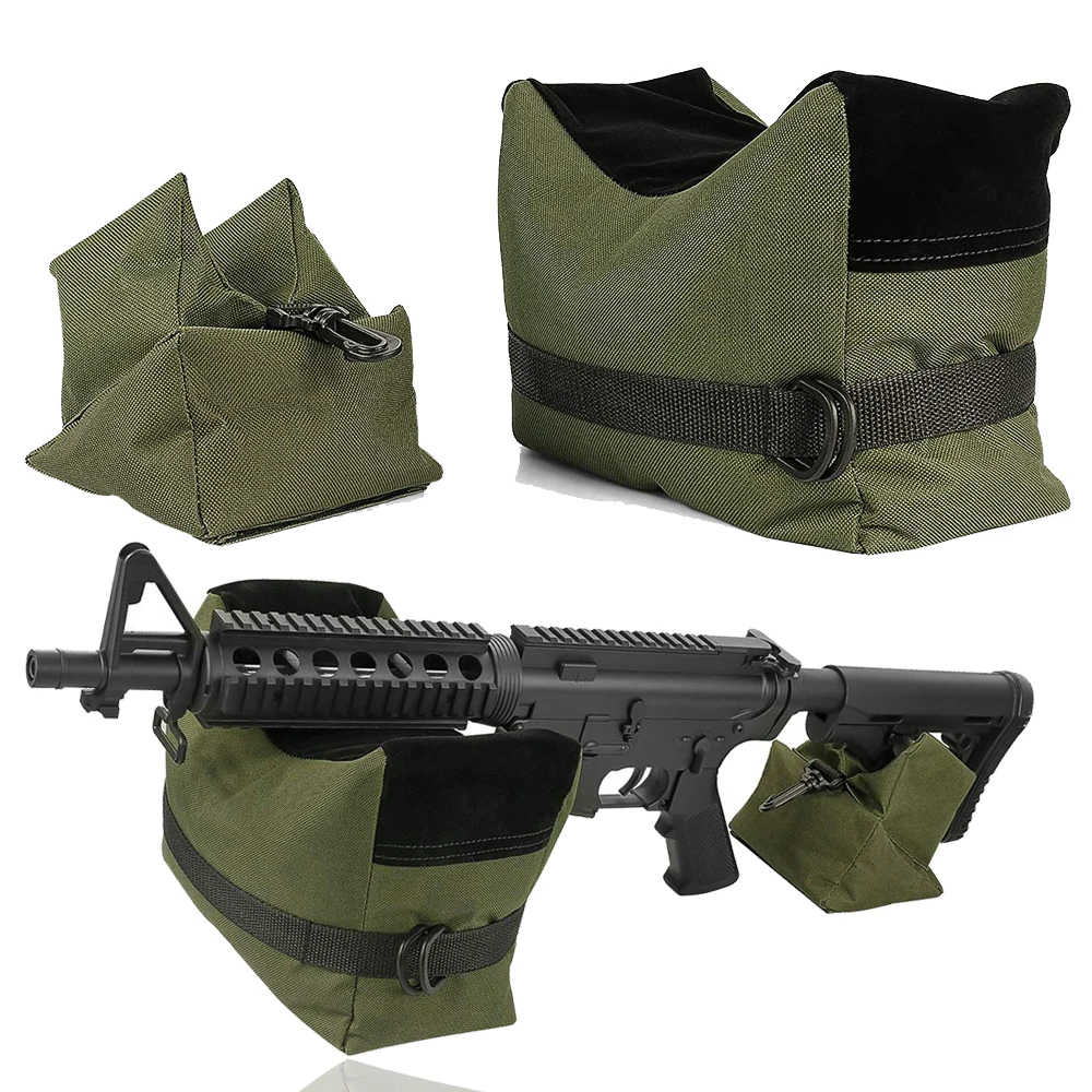 

Tactical Shooting Gun Rest Bag Set Front & Rear Rifle Target Bench Unfilled Stand and Support Sandbag Hunting Accessories Bag