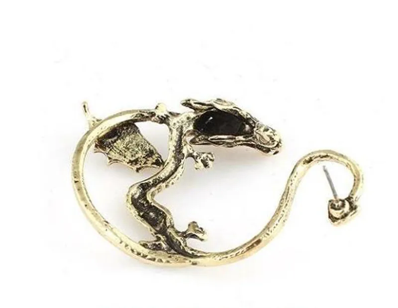 SexeMara Retro Vintage Gothic Rock Punk Twine Dragon Shape Ear Cuff Earring Earrings for Women Men | Украшения и аксессуары