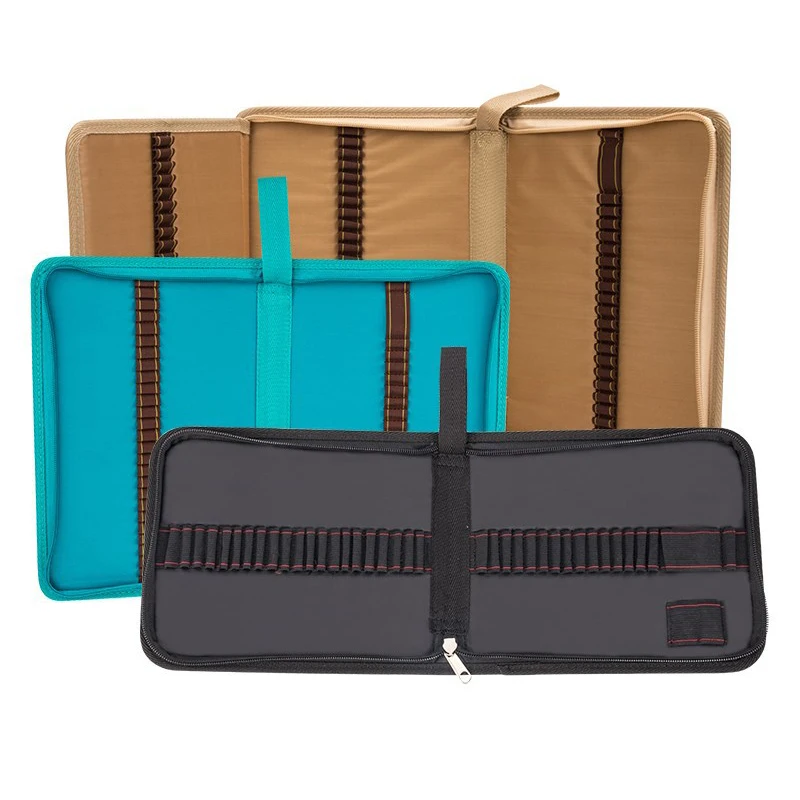 Школьный чехол для карандашей холщовый с 36/48/72 отверстиями профессиональный