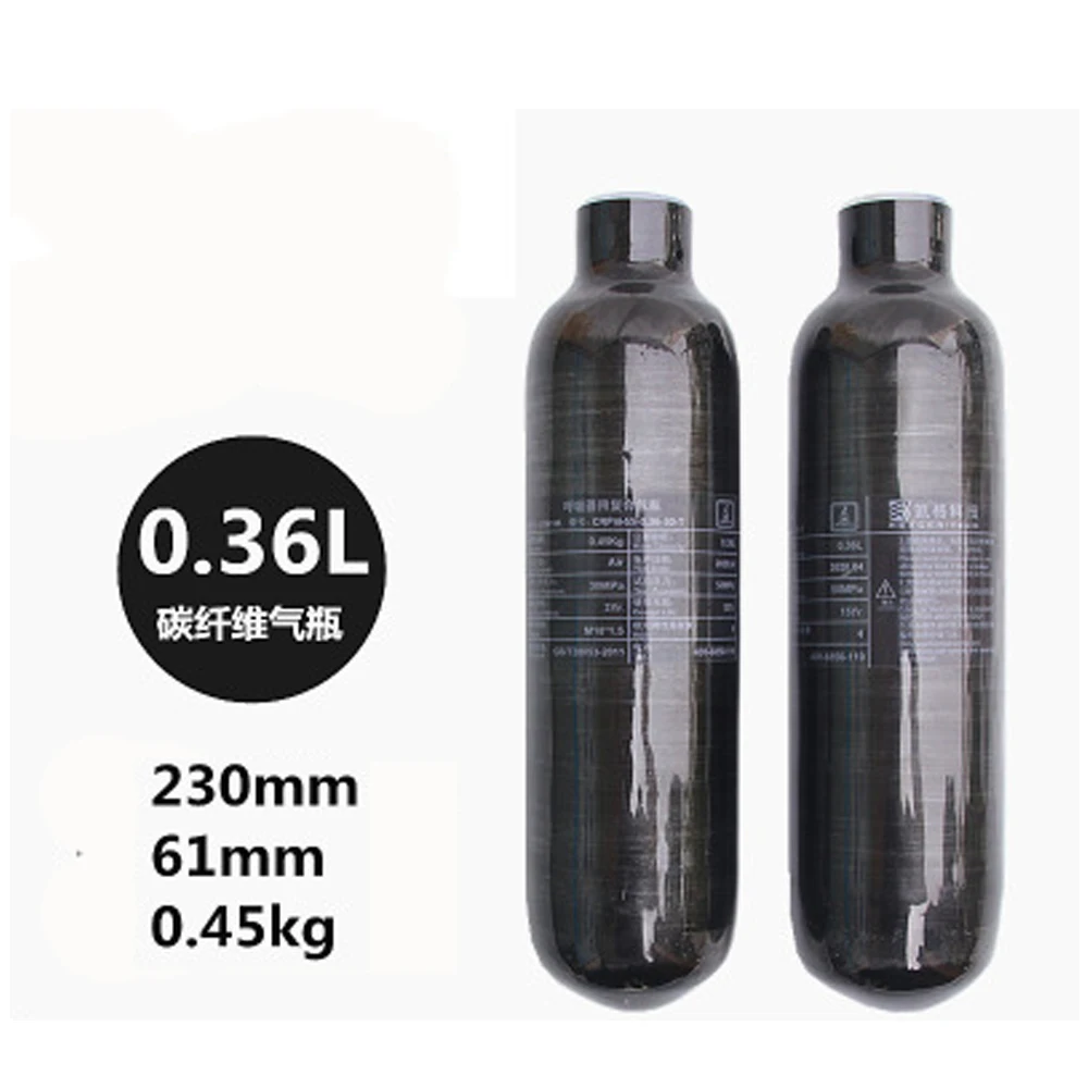 Газовый баллон из углеродного волокна объемом 0 42 литра бак для пейнтбола и