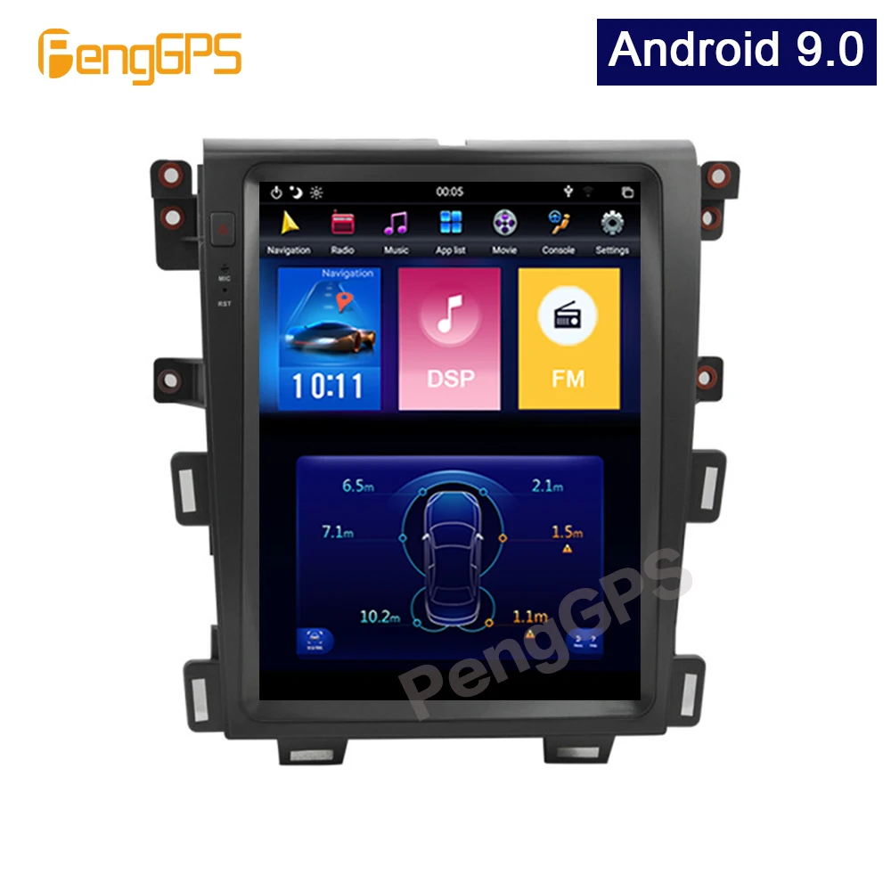 

12.1 Inch Car Head Unit for Ford Edge 2007-2014 Multimedia Audio Player In-dash Carplay GPS Navigation Android 9.0 Built-in DSP