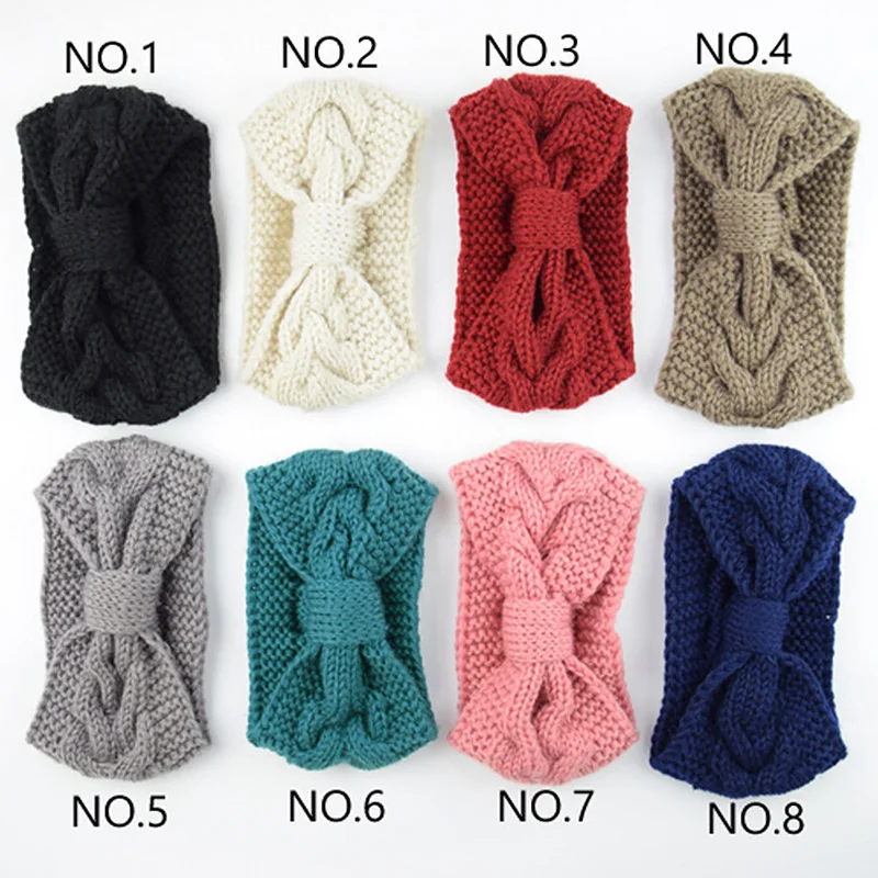 Новинка модная теплая повязка для волос с бантом Спортивная Повязка на голову