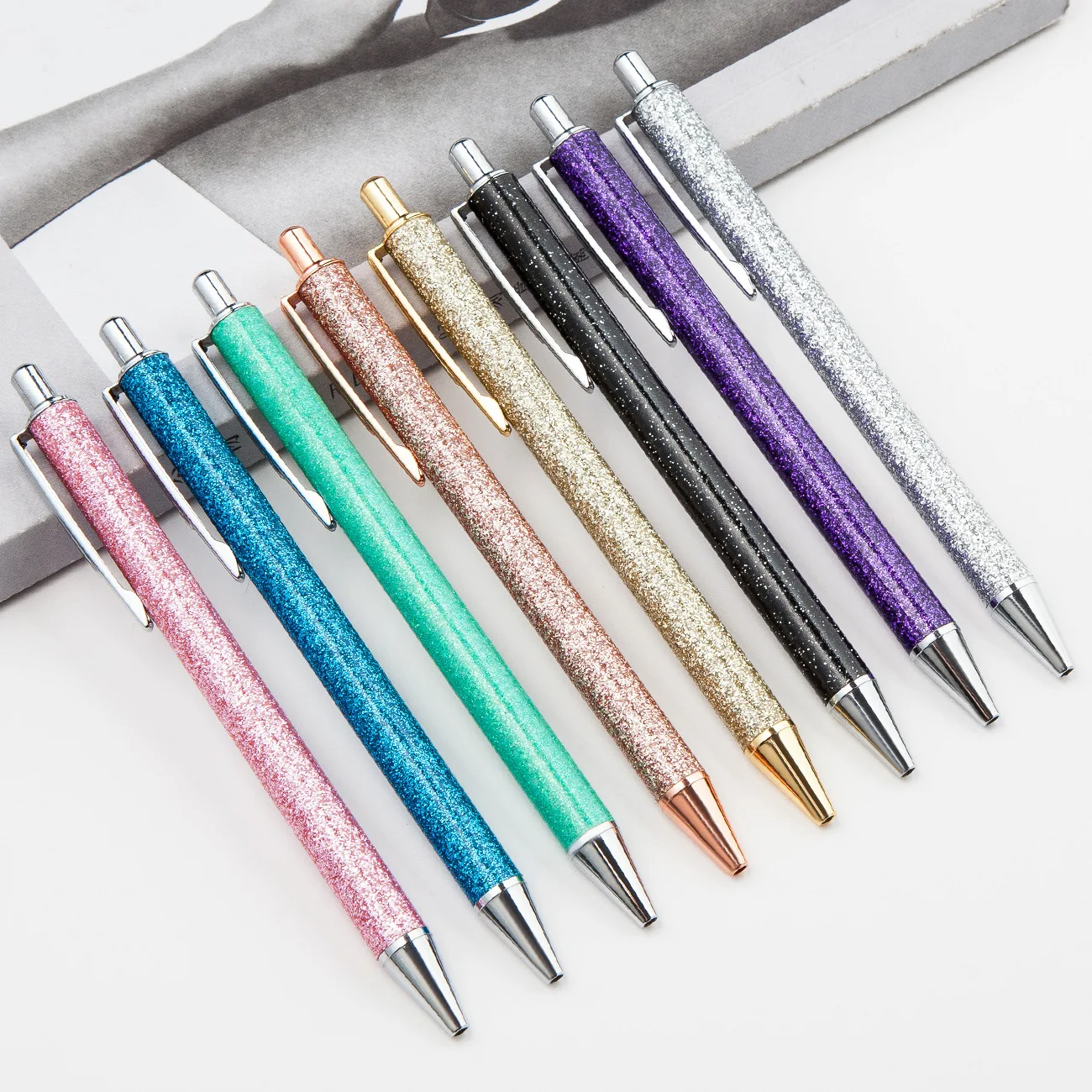 

8 Colors Ballpoint Pens Stationery Caneta Novelty Gift Zakka Office Material School Supplies pens rollerball for writing