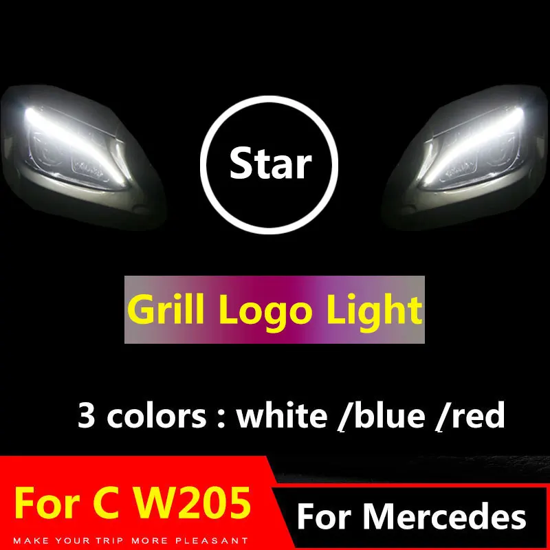 СВЕТОДИОДНЫЙ Автомобильный решетчатый логотип светильник с логотипом спереди