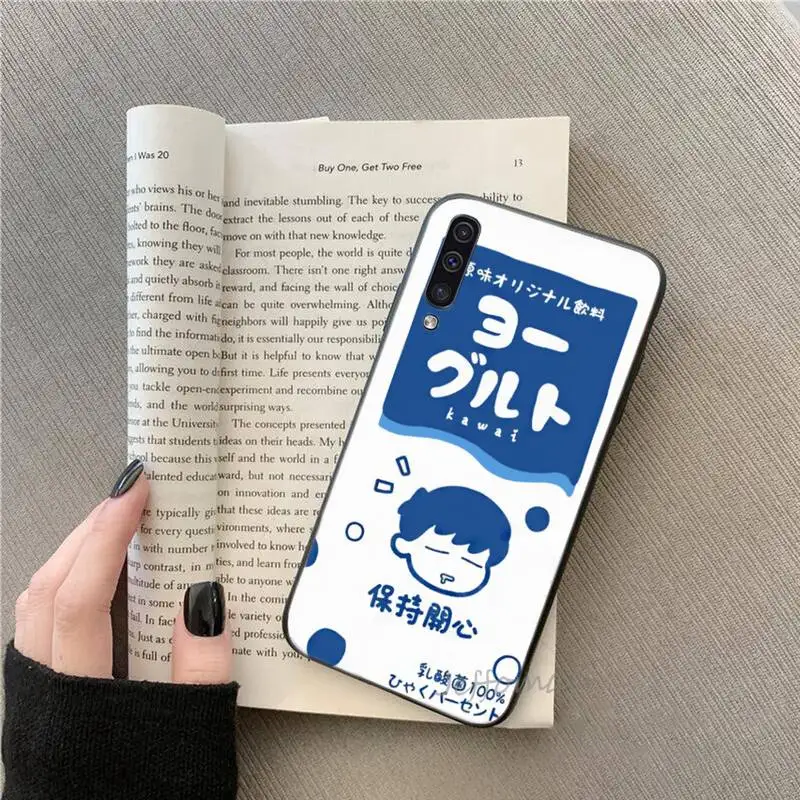 

Japanese Korean Couple Phone Case For Samsung galaxy S note 7 8 9 10 20 fe edge A 6 10 20 30 50 51 70 lite plus Soft Silicone