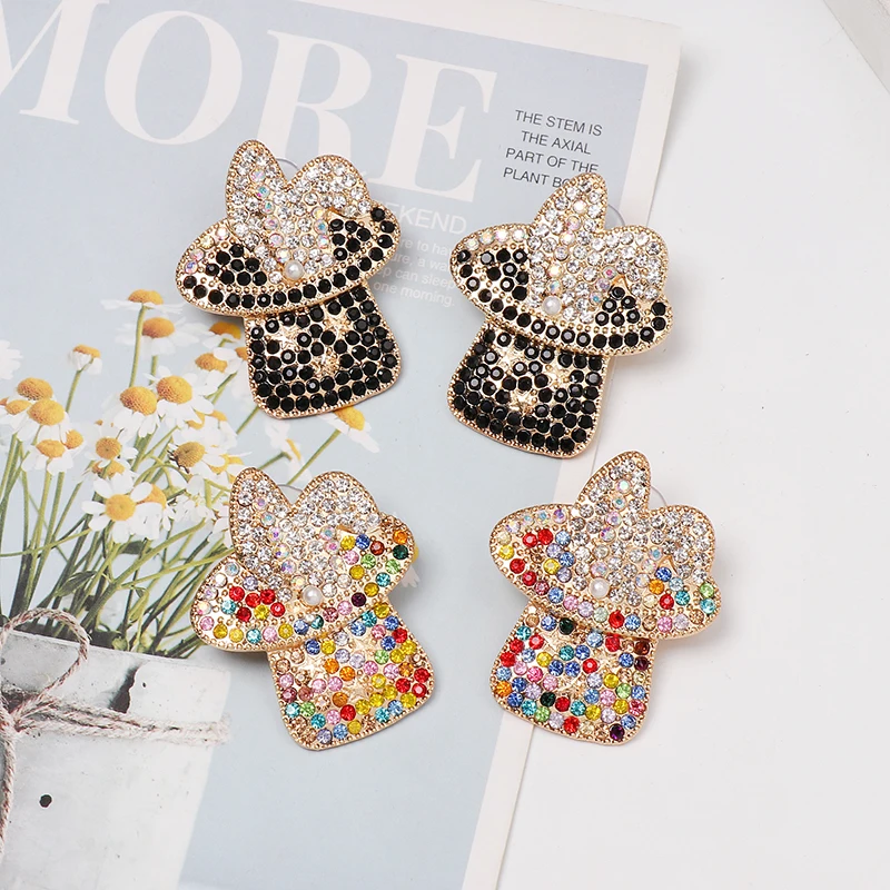 Оптовая продажа модные ювелирные украшения JUJIA блестящие серьги-гвоздики с