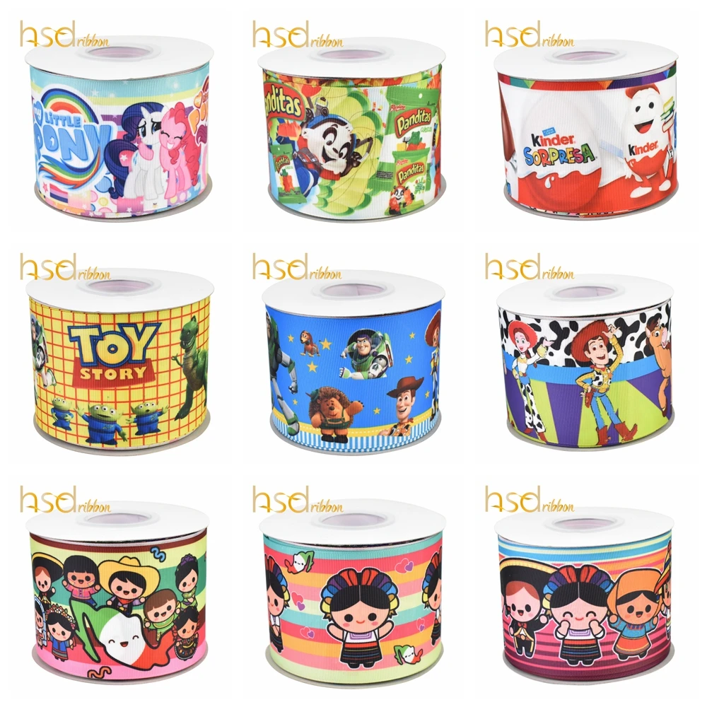 HSDCraft Бесплатная доставка ленты аксессуары для волос лента 10 ярдов HT печатная