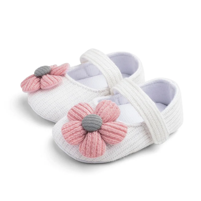 

Toddler Newborn Baby Boys Girls Cute Crib Shoes Infant Cartoon Soft Sole Non-slip Warm Bow Flower Baby Shoes 2021 New Arrival