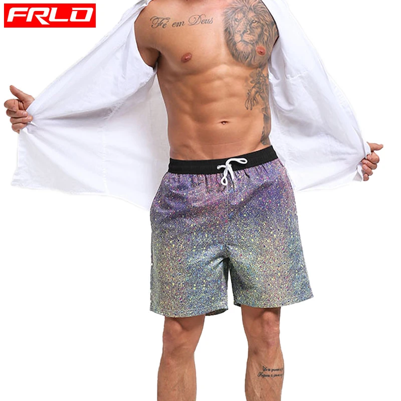 Quick-drying Hot sell Men's sport running beach Short board swim trunk pants movement surfing shorts GYM Swimwear for Male | Спорт и