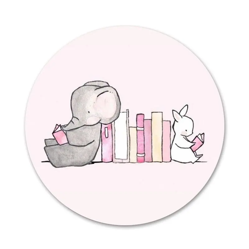 Симпатичный значок в виде слона и зайчика для украшения одежды рюкзака | Дом сад