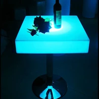 skybess sk lf23 l60w60h106cm rechargeable led furniture bar table with height 106cm ss foot for party free shipping 1pc
