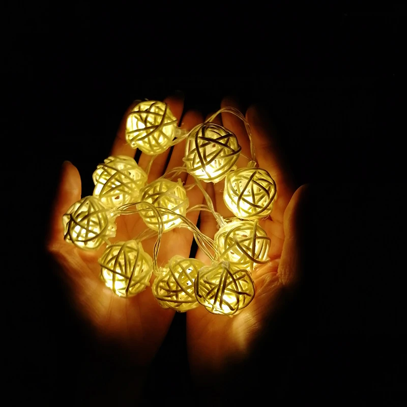 

3CM Sepak Takraw Lamp String Decoration Bedroom Night Light Holiday Party Photo Christmas Decoration Lighting Indoor