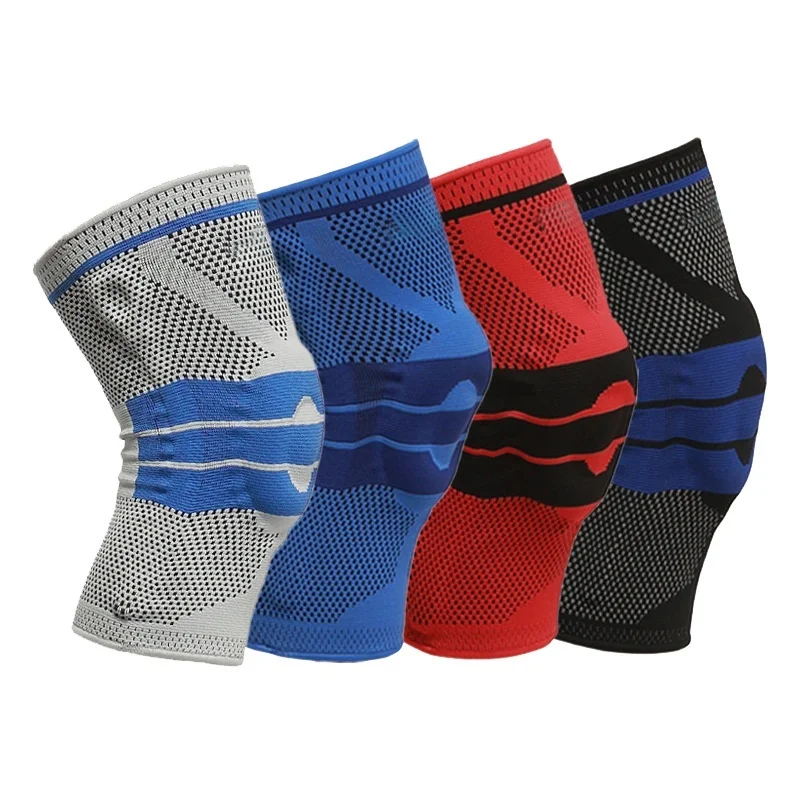 Компрессионный наколенник 1 шт. эластичный Фиксатор колена из силикагеля нейлона