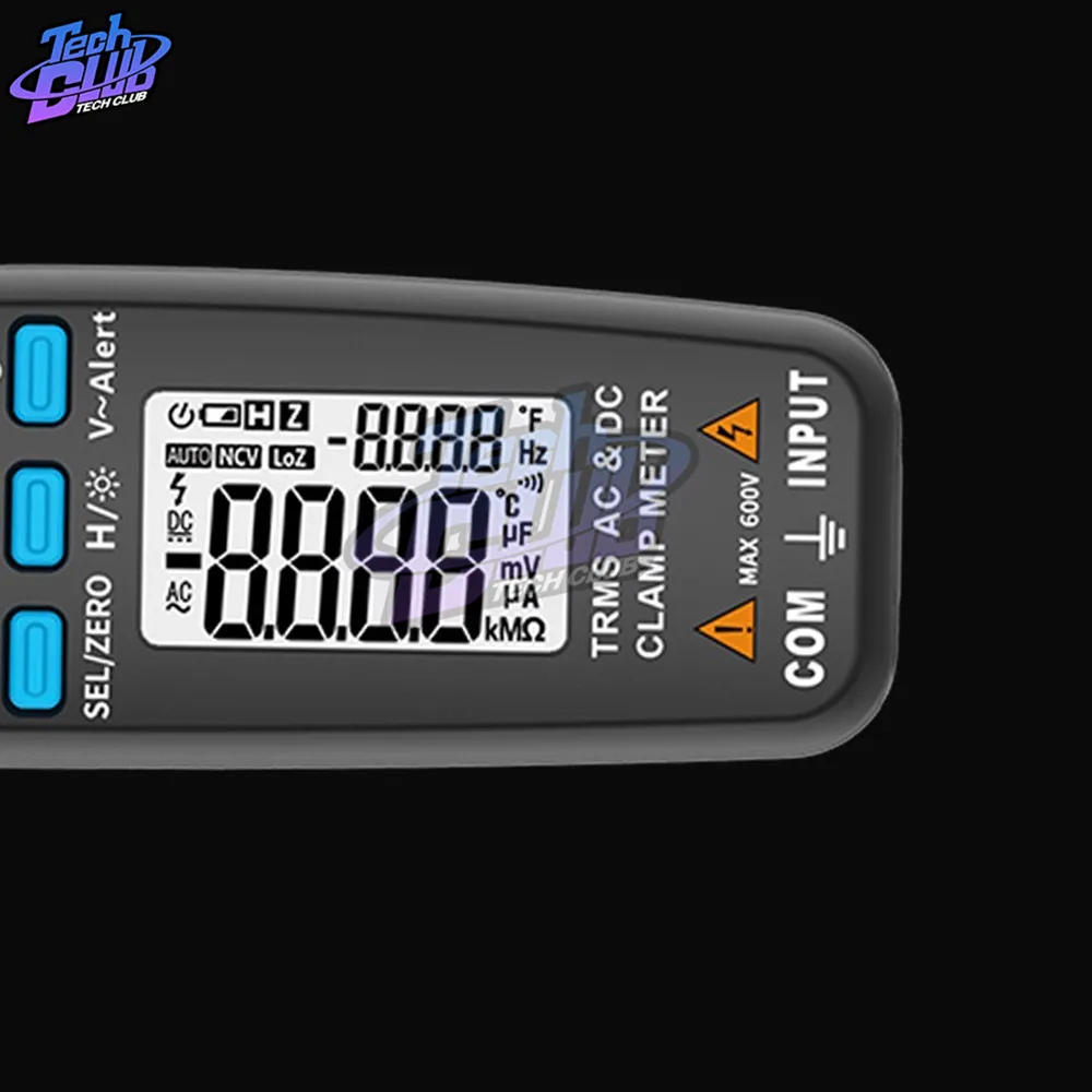 ACM91 цифровой клещи мультиметр AC/DC ток 100A 1mA RMS Авто Диапазон живого контроля NCV темп