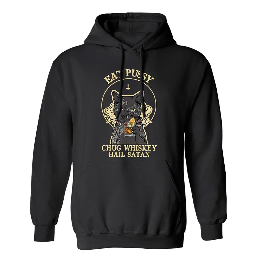 

Черная кошка съедает киску виски град рождественские подарки мужские хлопковые флисовые капюшоны подарок для мужчин и женщин