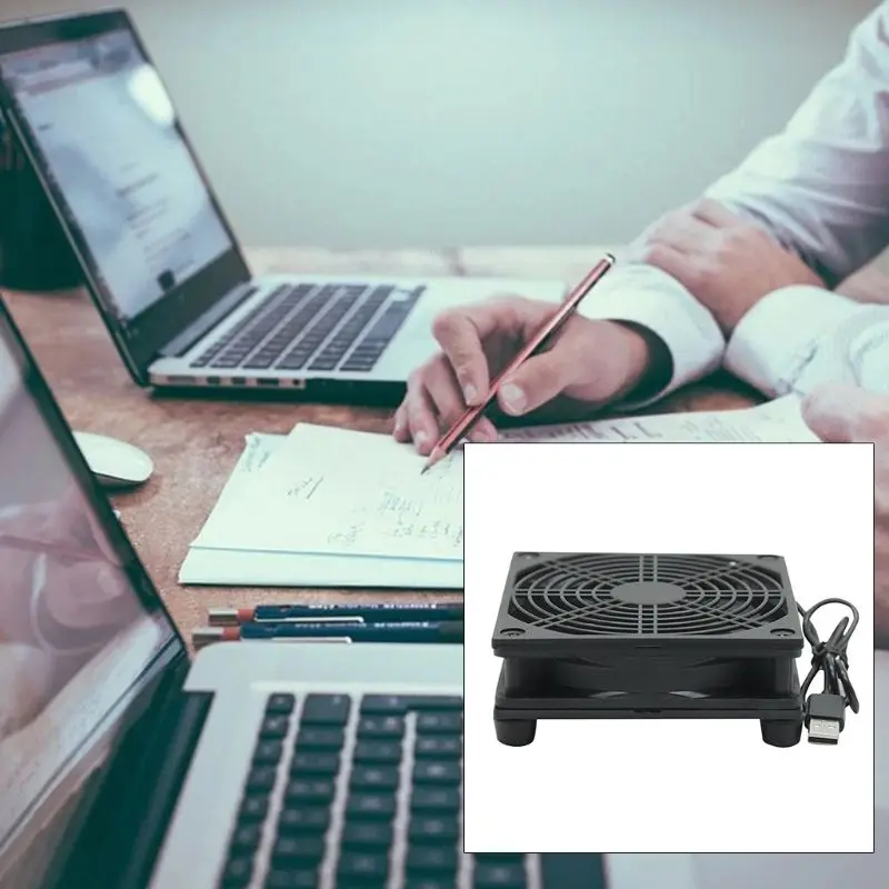 Вентилятор охлаждения 9 см/12 см 5 в постоянного тока USB-порт тихий вентилятор для