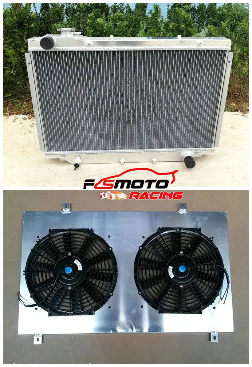 

High-performance 56mm Radiator suitable for Toyota Landcruiser HDJ80 HZJ80 MT & Shroud +Fan