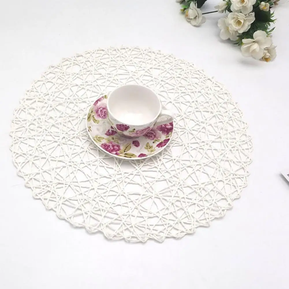 

1pcs Heat Resistant Placemat For Dining Table Bowl Mat Multifunctional Wear Resistant Paper Home table Decor Placemats for Cafe