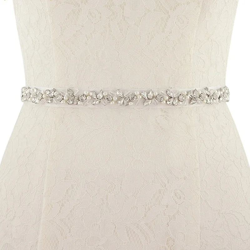 JLZXSY ручной работы искусственный кристалл свадебный пояс тонкий для подружки