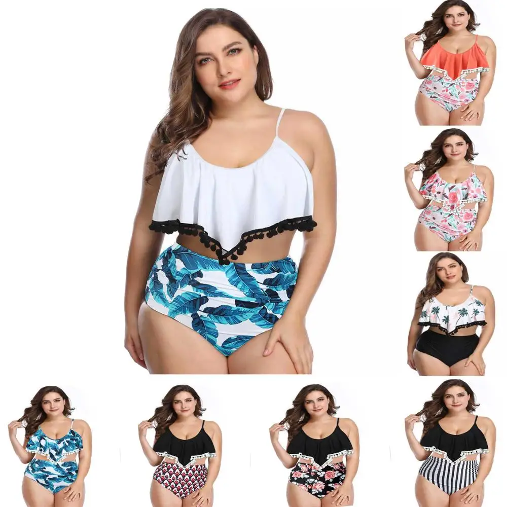 bikini 2019 plus size swimwear women skirt tankini women's swimming suit swimsuit woman two piece high waist push up |