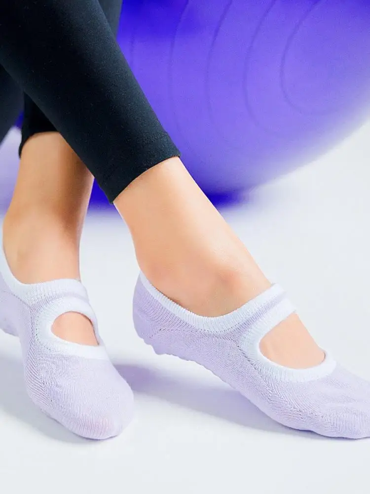 

Ladies Plus Size Yoga Socks Girls Yoga Sports Dance Backless Non-Slip Gym Indoor Floor Socks