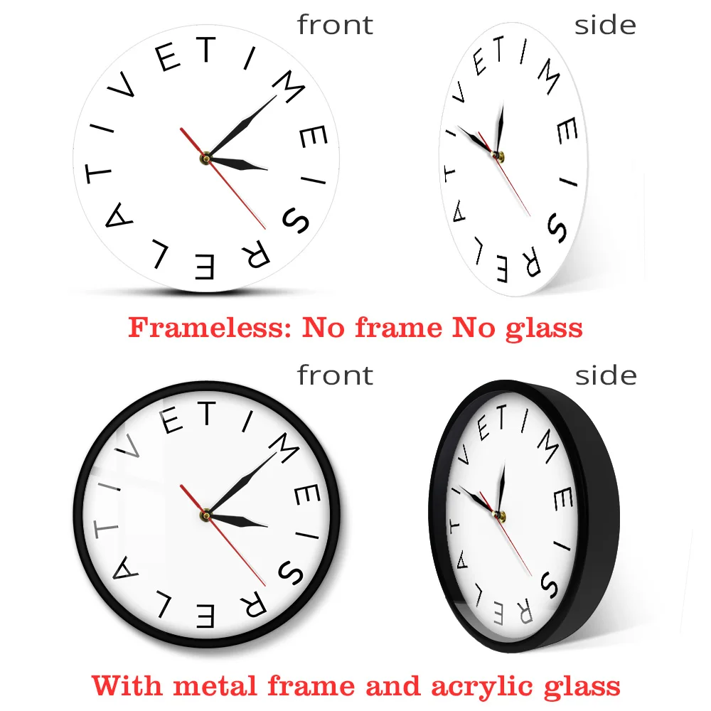 Настенные часы Time Is относительного современного настроения школьные фотообои