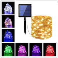 christmas decoration for garden street 8 modes outdoor solar string fairy lights 10m 20m led waterproof solar lamps 100200leds
