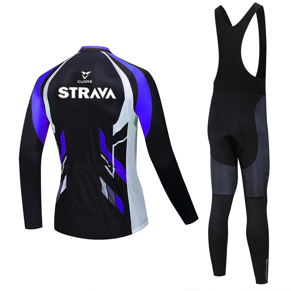 

Cycling Jersey culotte ciclismo Set pro team Long sleeve Mountain Bike Clothes Men Racing Bicycle Clothing Ropa Maillot strava