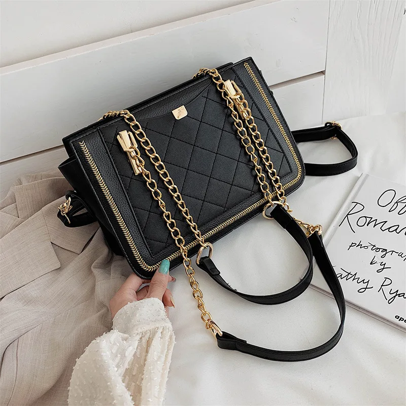 Бархатная женская сумка 2019 новая ромбическая на цепочке Корейская брендовая