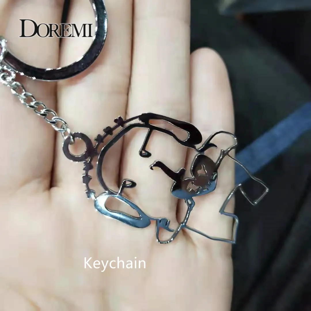 Ожерелье DOREMI из нержавеющей стали с индивидуальным рисунком для