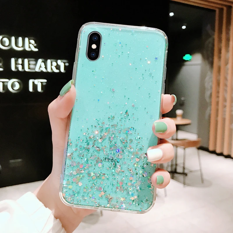 Противоударный блестящий чехол из ТПУ для Samsung Galaxy A10 A20E A40 A70 A20 A30 A50 A51 A71 A50S