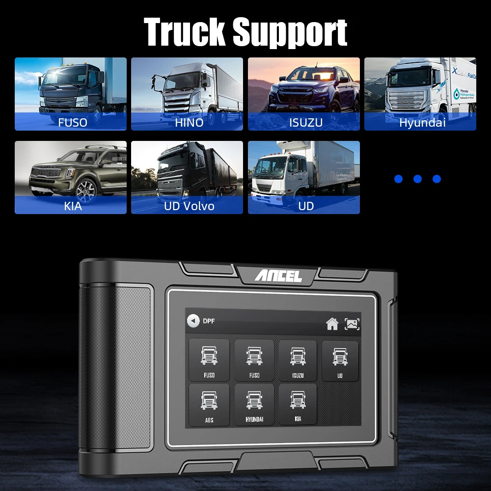 Диагностические инструменты Ancel HD3200 OBD2 сканер DPF для восстановления и сброса