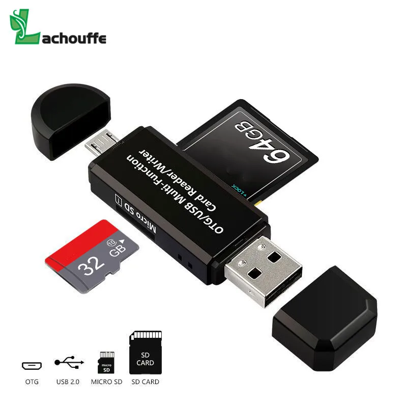 Micro USB OTG 2 в 1 0 адаптер SD кард-ридер для Android Phone Tablet PC memery карты считывающее