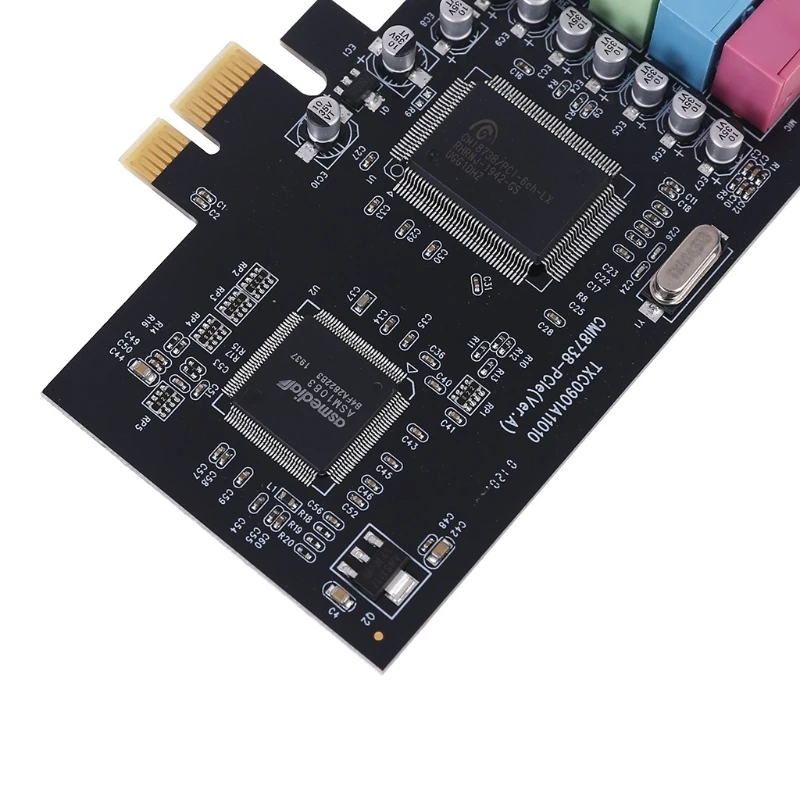 Звуковая карта PCI-E 5 1 каналов чипсет CMI8738 цифровые настольные PCI Express карты TXC090 C7AB |
