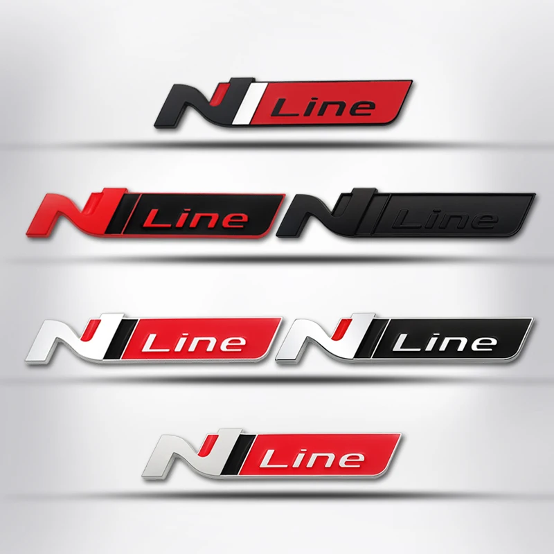 Значок на багажник автомобиля боковая наклейка N-образный знак решетки радиатора