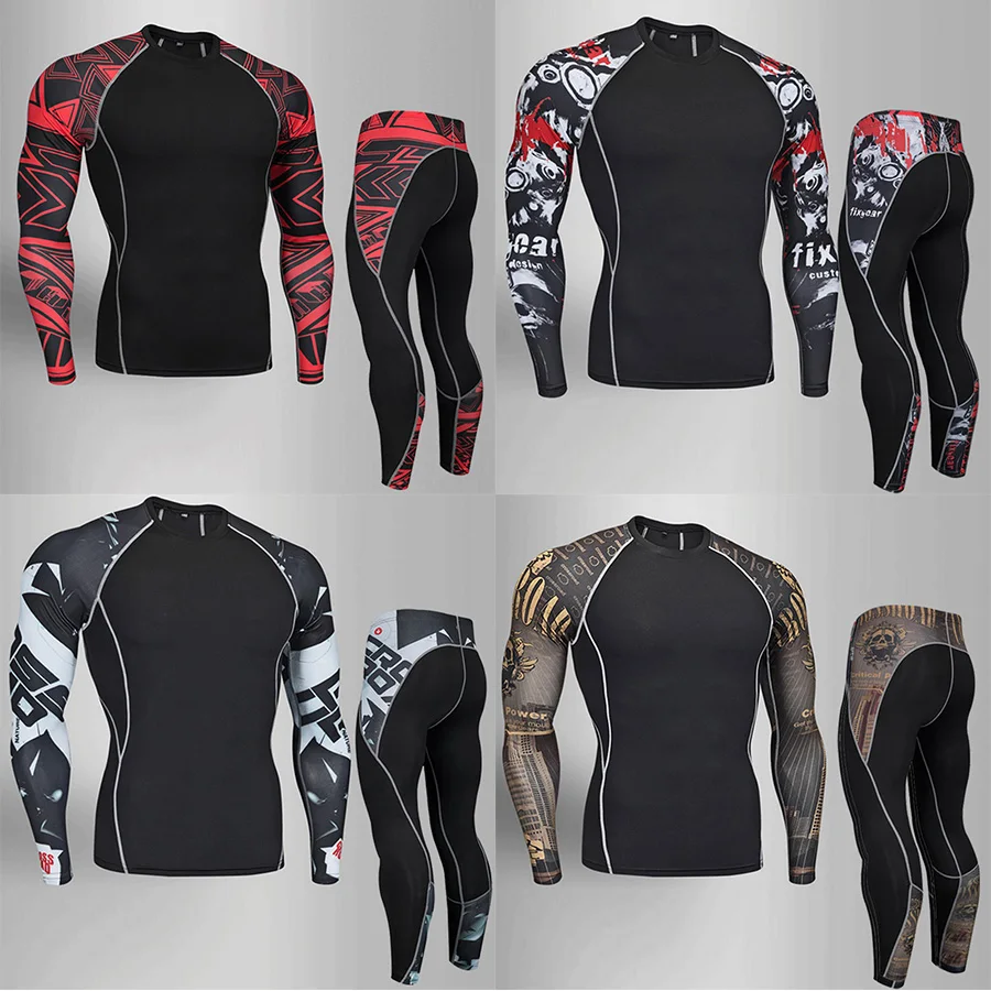 Новая модель пот быстросохнущие компрессионные наборы мужские кальсоны